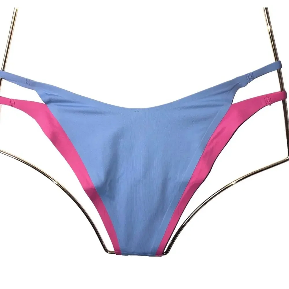 L*Space Bikini Swimwear Set Rebel Stripe Top Billie Bottom XS NWT